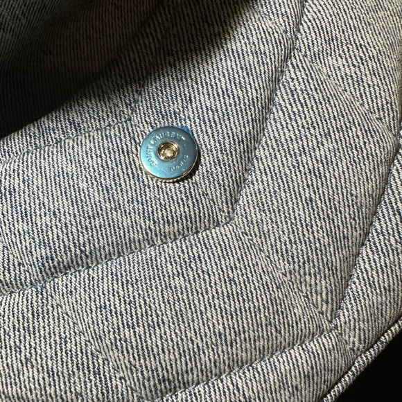 Saint Laurent Loulou Puffer Denim Pouch - Picture 11 of 16